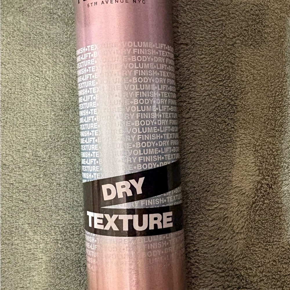 Redken Dry Texture Spray in Metallic Pink and Black